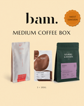 Medium Coffee Box - bam. meest gekozen, 3 × 250g + 2 × 60g voordeligst
